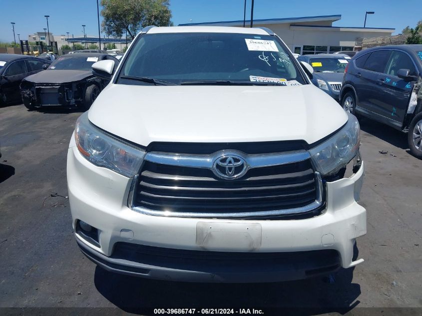 2016 Toyota Highlander Xle V6 VIN: 5TDKKRFH0GS144000 Lot: 39686747