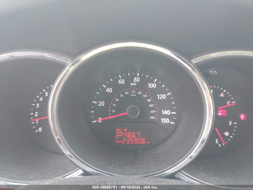 2011 Kia Sorento Ex V6 VIN: 5XYKU4A29BG018076 Lot: 39686751