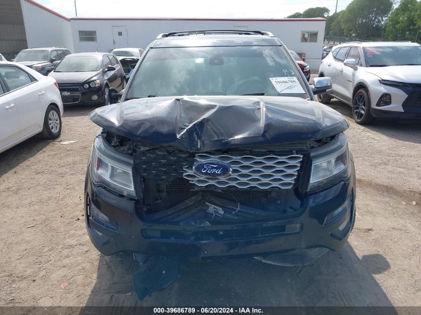 2016 Ford Explorer Platinum VIN: 1FM5K8HTXGGD13390 Lot: 39686789