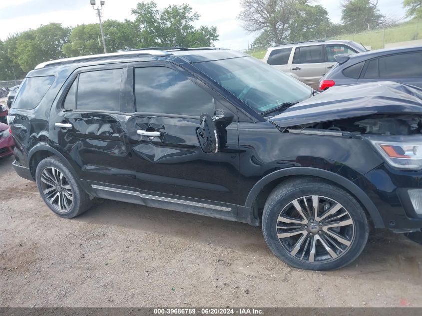 2016 Ford Explorer Platinum VIN: 1FM5K8HTXGGD13390 Lot: 39686789