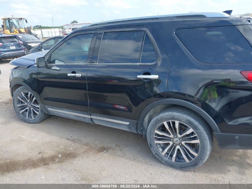 2016 Ford Explorer Platinum VIN: 1FM5K8HTXGGD13390 Lot: 39686789