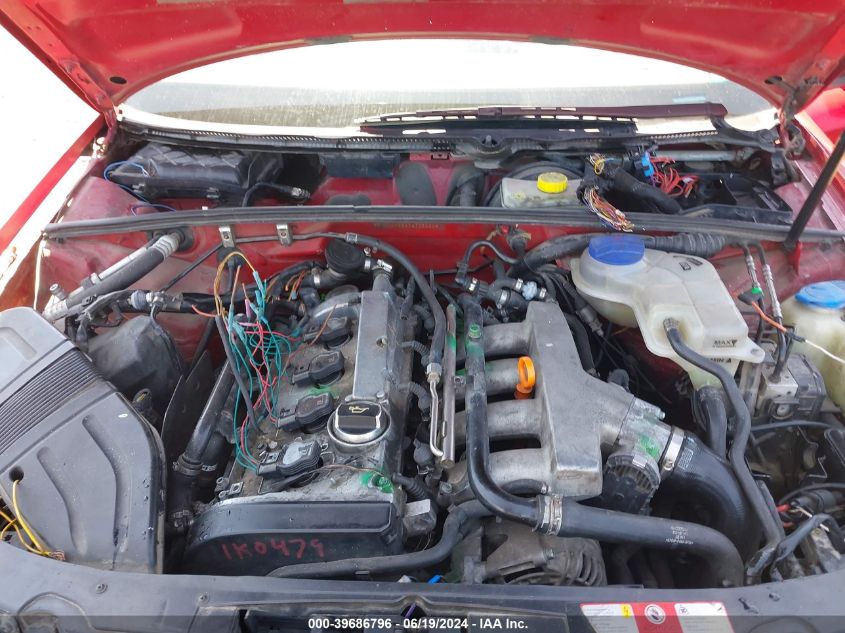 2003 Audi A4 1.8T VIN: WAULC68EX3A338220 Lot: 39686796