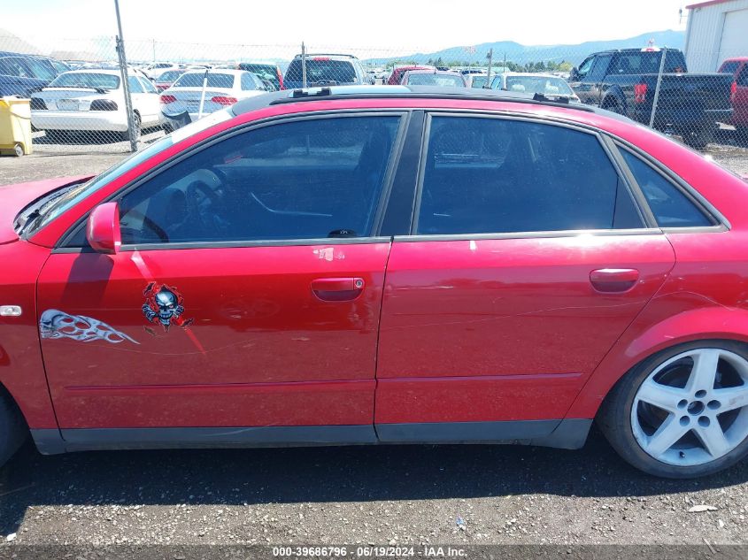 2003 Audi A4 1.8T VIN: WAULC68EX3A338220 Lot: 39686796