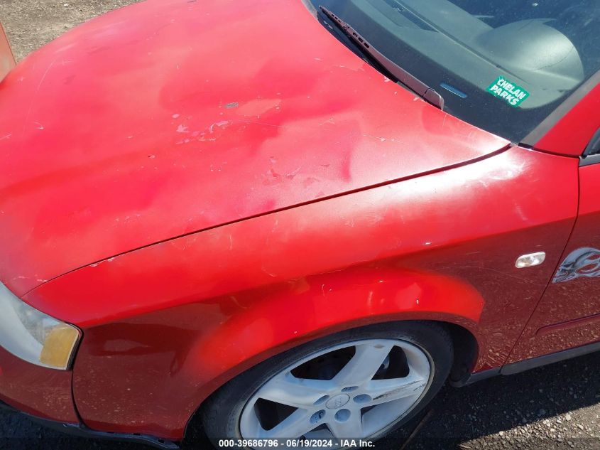 2003 Audi A4 1.8T VIN: WAULC68EX3A338220 Lot: 39686796