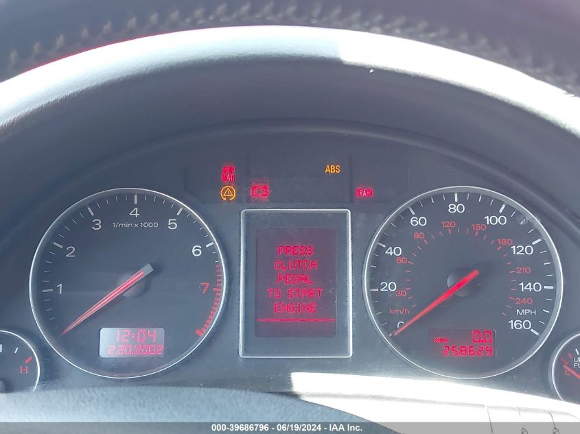 2003 Audi A4 1.8T VIN: WAULC68EX3A338220 Lot: 39686796