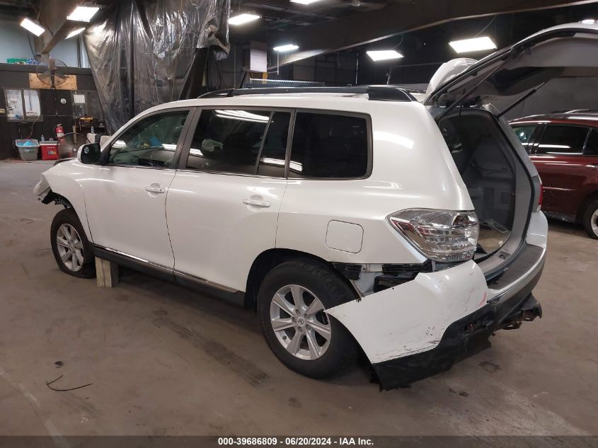 2012 Toyota Highlander Se V6 VIN: 5TDBK3EH1CS115274 Lot: 39686809