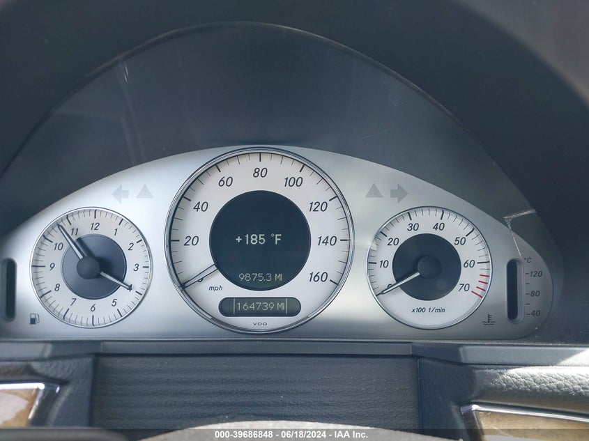 2009 Mercedes-Benz E 350 VIN: WDBUF56X19B371721 Lot: 39686848