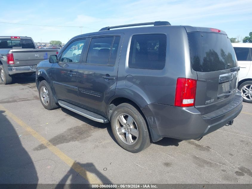 2011 Honda Pilot Ex-L VIN: 5FNYF4H67BB020722 Lot: 39686880