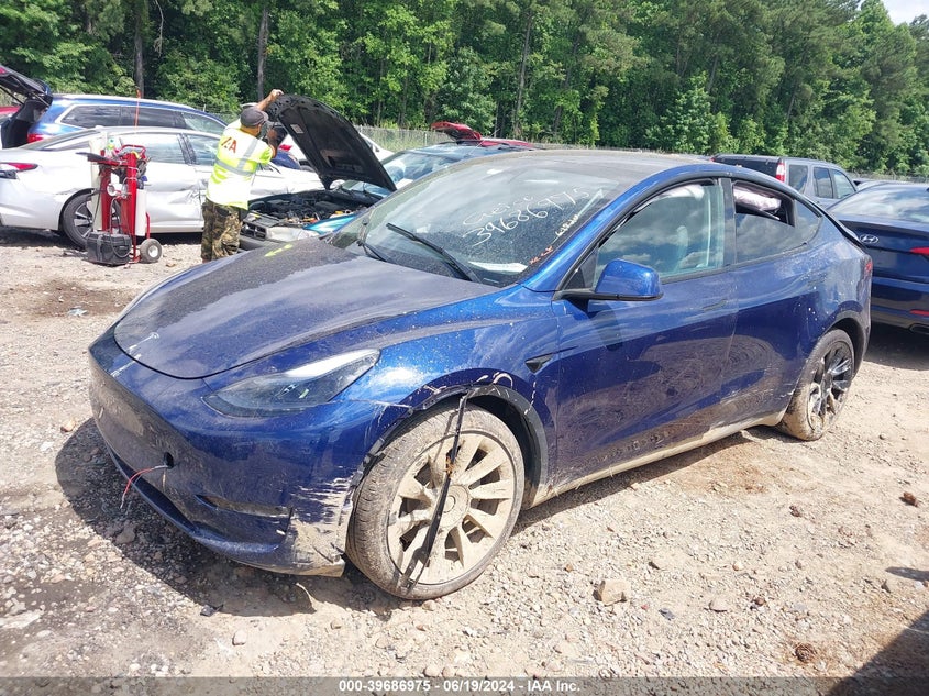 VIN 7SAYGDEE2PF607672 2023 TESLA MODEL Y AWD/LONG RANGE DUAL MOTOR ALL-WHEEL DRIVE