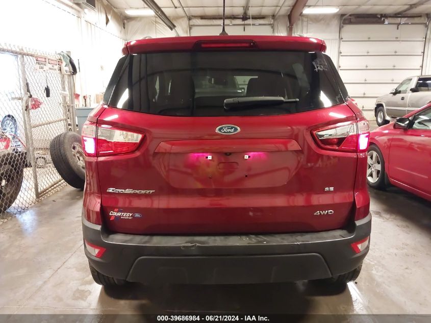 2019 Ford Ecosport Se VIN: MAJ6S3GL6KC281184 Lot: 39686984