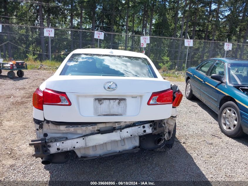 2009 Lexus Is 250 VIN: JTHBK262X95088092 Lot: 39686995