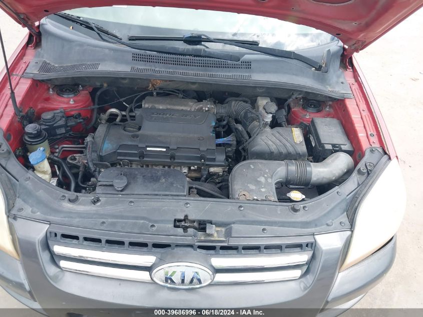 2007 Kia Sportage Lx VIN: KNDJF724877379164 Lot: 39686996