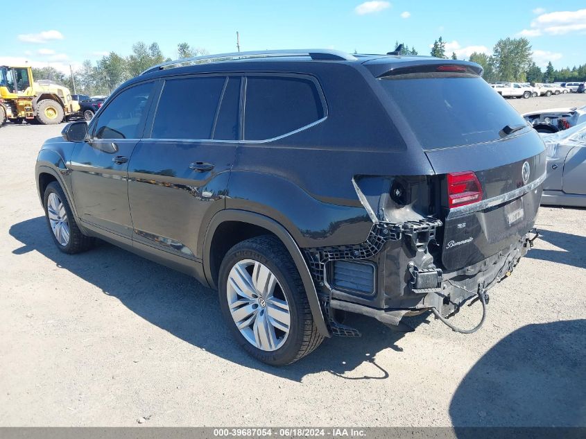 2019 Volkswagen Atlas 3.6L V6 Se W/Technology VIN: 1V2UR2CA1KC514799 Lot: 39687054