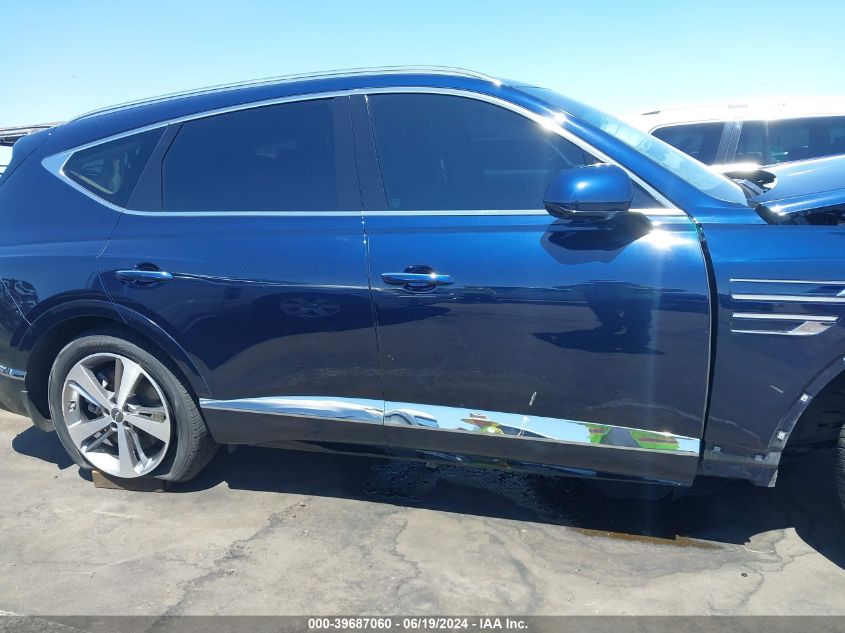 2021 Genesis Gv80 Advanced/Prestige VIN: KMUHB4SB2MU061820 Lot: 39687060