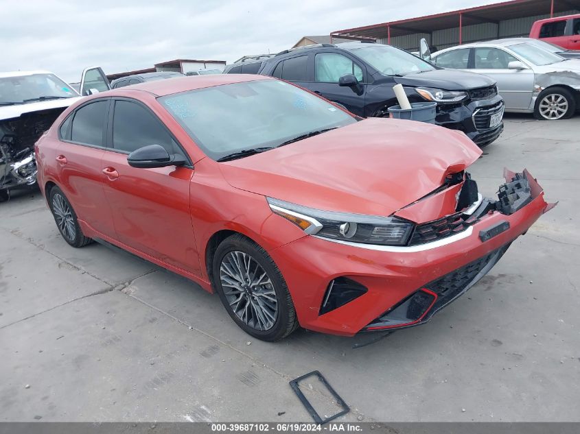 2022 Kia Forte Gt Line VIN: 3KPF54AD8NE432578 Lot: 39687102