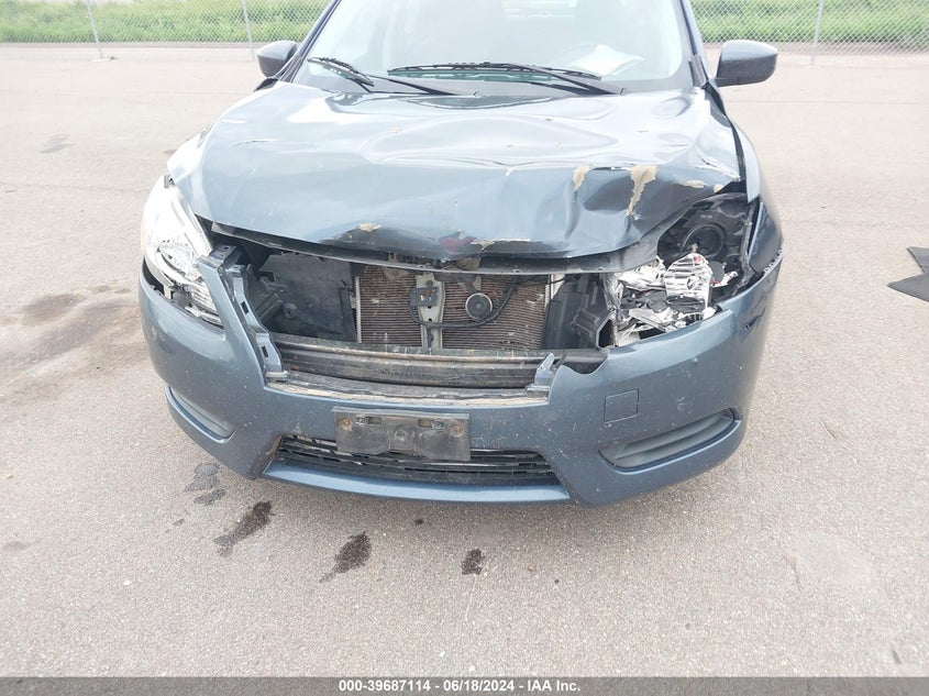 2013 Nissan Sentra Sv VIN: 3N1AB7AP1DL651961 Lot: 39687114