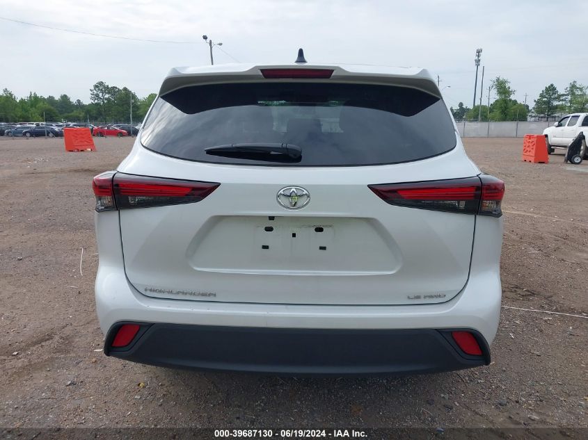 2024 Toyota Highlander Le VIN: 5TDKDRBH3RS535726 Lot: 39687130