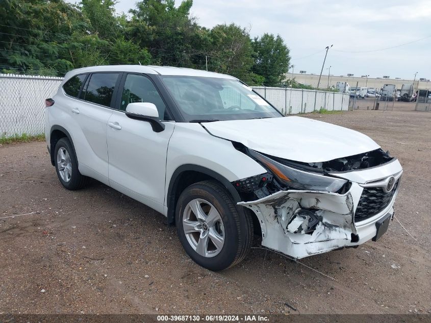 2024 Toyota Highlander Le VIN: 5TDKDRBH3RS535726 Lot: 39687130