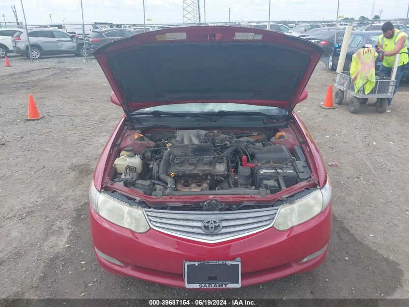 2002 Toyota Camry Solara Sle V6 VIN: 2T1CF28P22C600195 Lot: 39687154