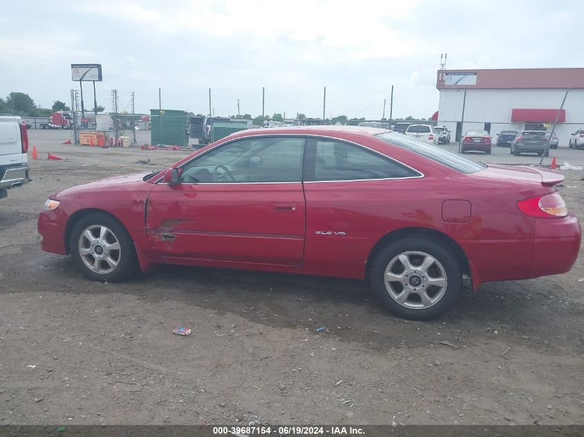 2002 Toyota Camry Solara Sle V6 VIN: 2T1CF28P22C600195 Lot: 39687154