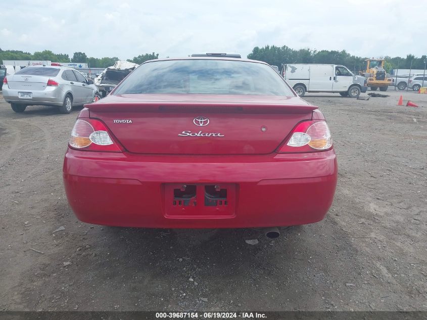 2002 Toyota Camry Solara Sle V6 VIN: 2T1CF28P22C600195 Lot: 39687154