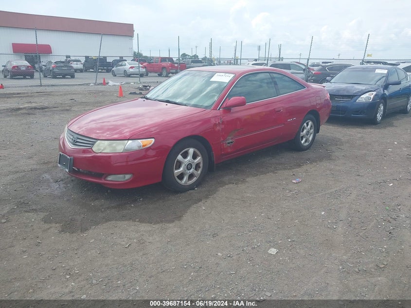 2002 Toyota Camry Solara Sle V6 VIN: 2T1CF28P22C600195 Lot: 39687154