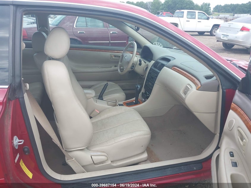 2002 Toyota Camry Solara Sle V6 VIN: 2T1CF28P22C600195 Lot: 39687154