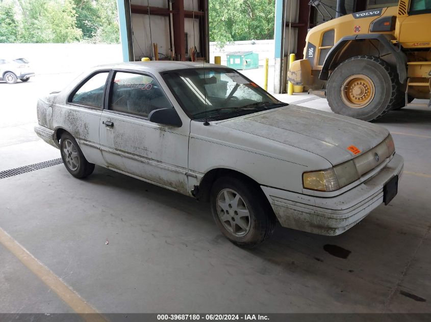 1992 Mercury Topaz Gs VIN: 1MEPM31X3NK638933 Lot: 39687180