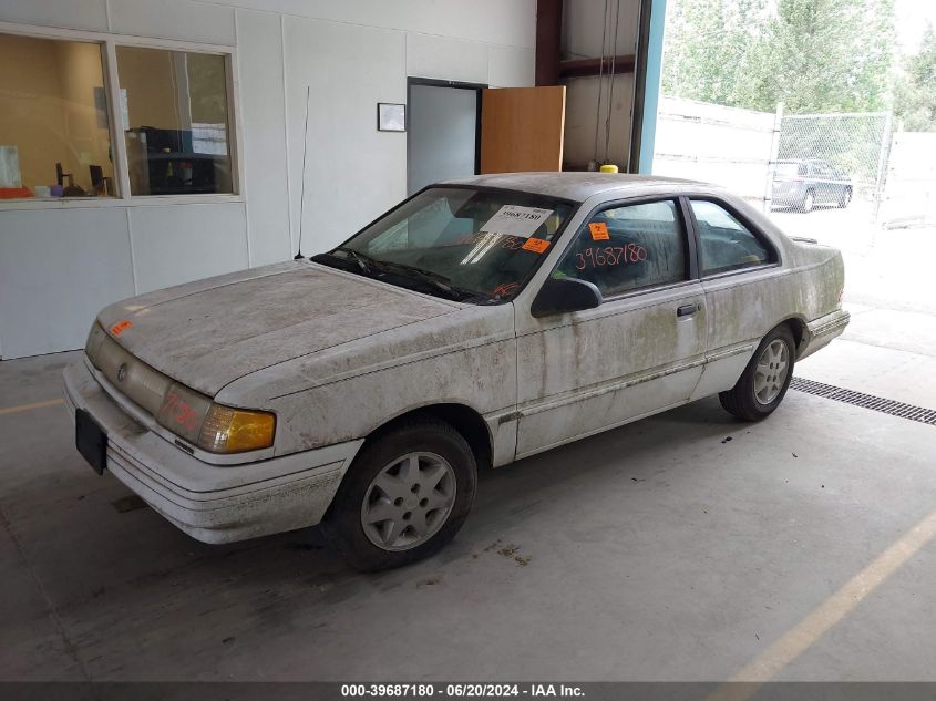 1992 Mercury Topaz Gs VIN: 1MEPM31X3NK638933 Lot: 39687180