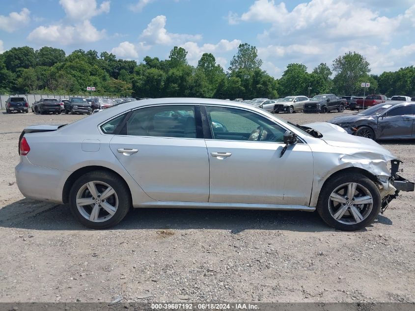 2012 Volkswagen Passat 2.5L Se VIN: 1VWBP7A35CC070289 Lot: 39687192