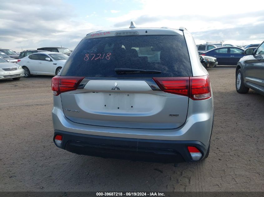 2020 Mitsubishi Outlander Se/Sel/Le VIN: JA4AD3A3XLJ000423 Lot: 39687218