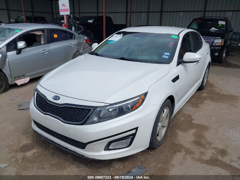 2015 Kia Optima Lx VIN: KNAGM4A70F5550491 Lot: 39687223