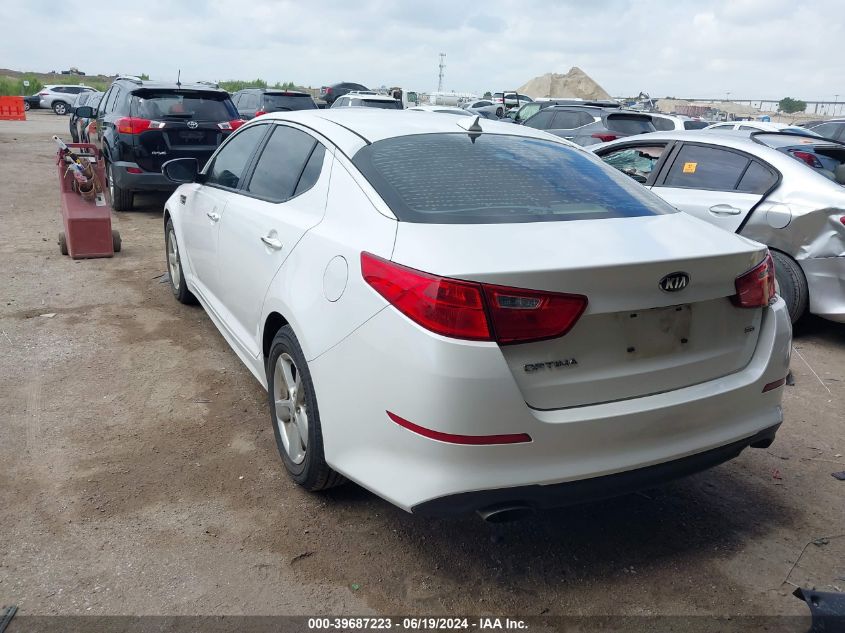 2015 Kia Optima Lx VIN: KNAGM4A70F5550491 Lot: 39687223