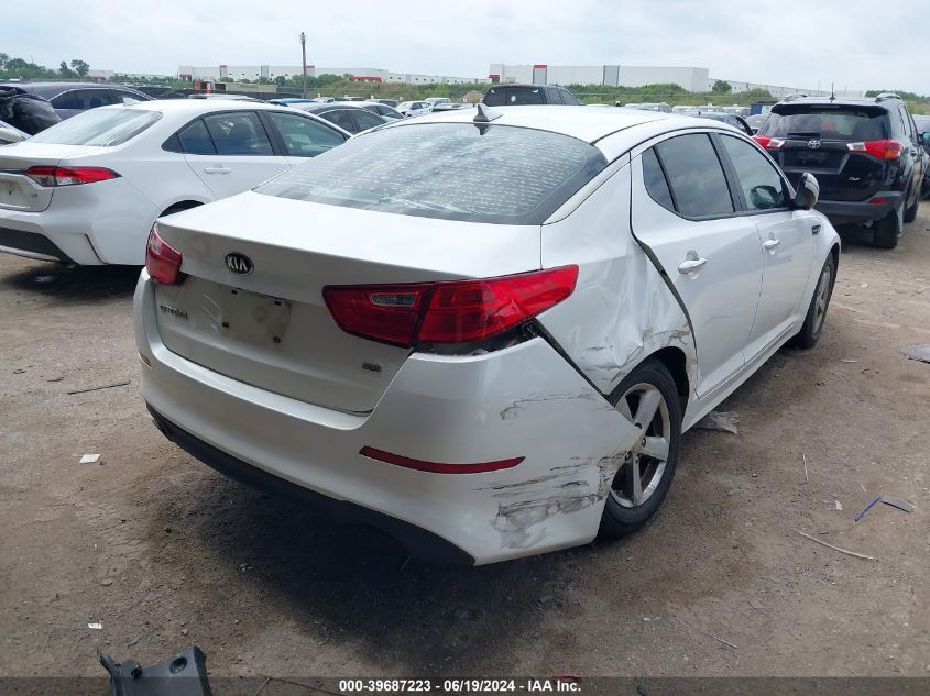 2015 Kia Optima Lx VIN: KNAGM4A70F5550491 Lot: 39687223