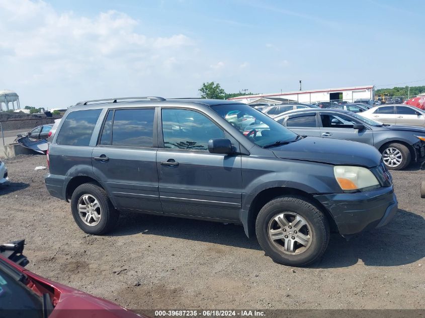 2005 Honda Pilot Ex VIN: 2HKYF184X5H536348 Lot: 39687235