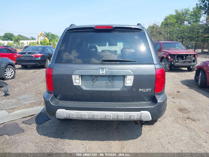 2005 Honda Pilot Ex VIN: 2HKYF184X5H536348 Lot: 39687235