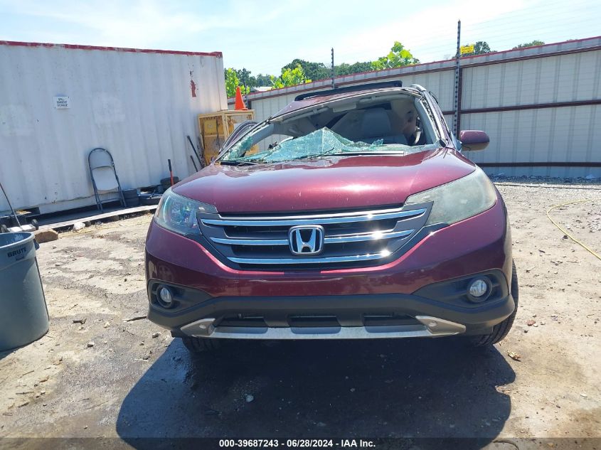 2013 Honda Cr-V Ex-L VIN: 5J6RM4H71DL000432 Lot: 39687243