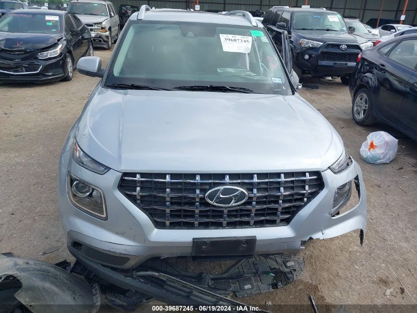 2022 Hyundai Venue Sel/Limited VIN: KMHRC8A33NU206527 Lot: 39687245