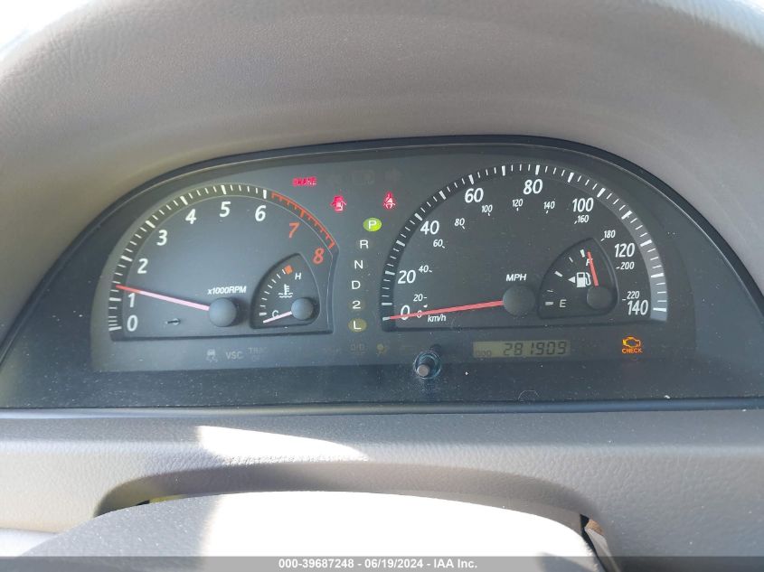 2003 Toyota Camry Le VIN: 4T1BE32K33U741522 Lot: 39687248