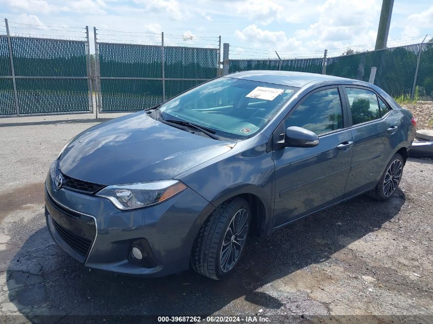 2014 Toyota Corolla S Plus VIN: 2T1BURHE2EC212834 Lot: 39687262