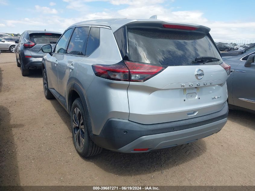 2021 Nissan Rogue Sv Intelligent Awd VIN: 5N1AT3BB1MC729751 Lot: 39687271