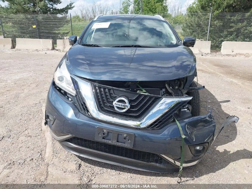 2016 Nissan Murano Sl VIN: 5N1AZ2MH2GN171346 Lot: 39687272