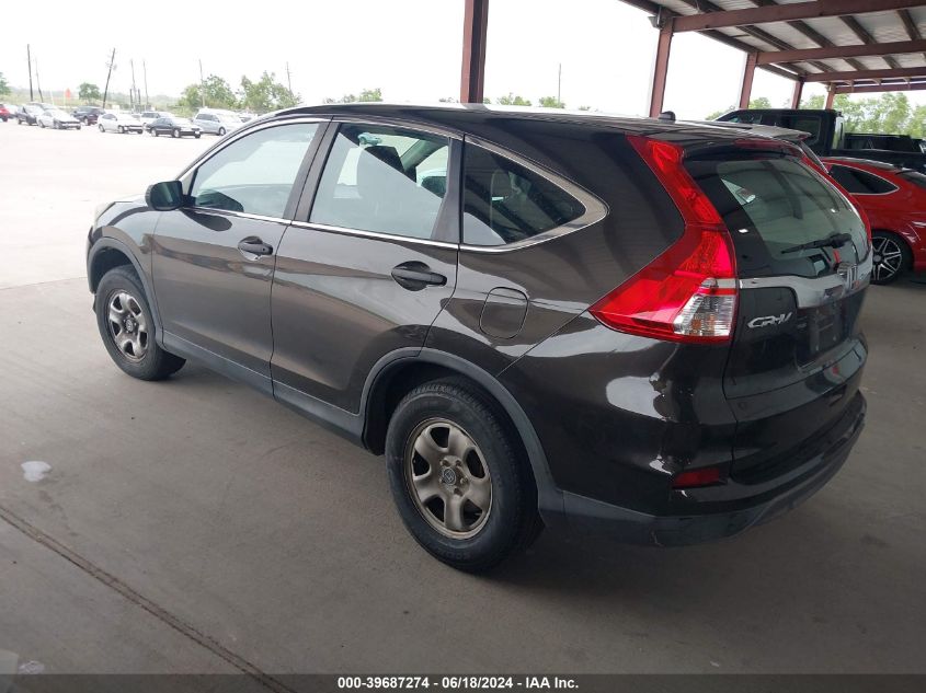 2015 Honda Cr-V Lx VIN: 2HKRM3H38FH515593 Lot: 39687274