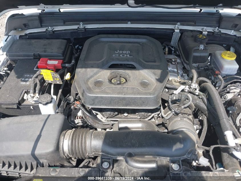 2022 Jeep Wrangler Unlimited Willys Sport 4X4 VIN: 1C4HJXDN0NW272874 Lot: 39687335