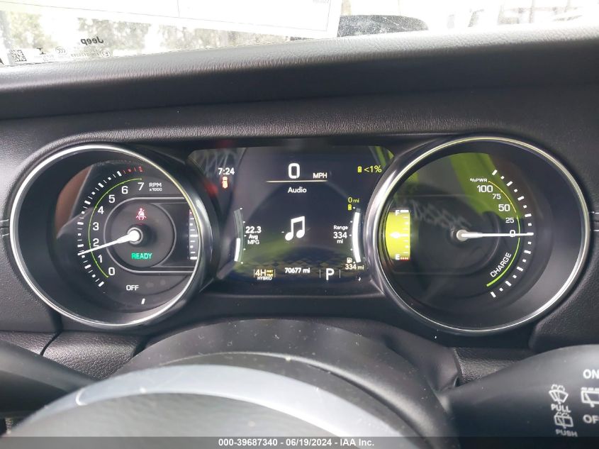 2022 Jeep Wrangler Unlimited Sahara 4Xe VIN: 1C4JJXP63NW199084 Lot: 39687340