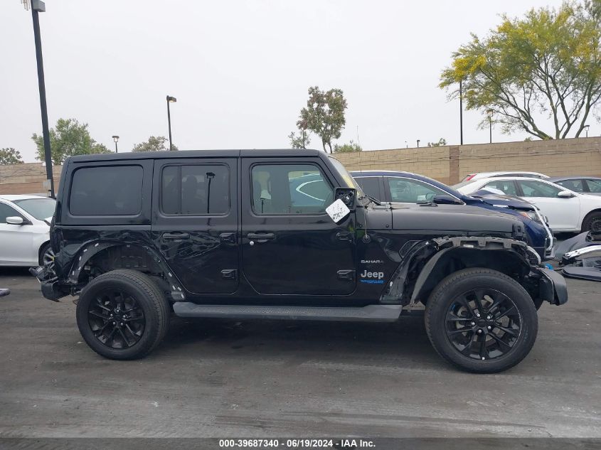 2022 Jeep Wrangler Unlimited Sahara 4Xe VIN: 1C4JJXP63NW199084 Lot: 39687340