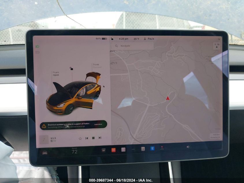 2019 TESLA MODEL 3 LONG RANGE/MID RANGE/STANDARD RANGE/STANDARD RANGE PLUS - 5YJ3E1EA9KF413125