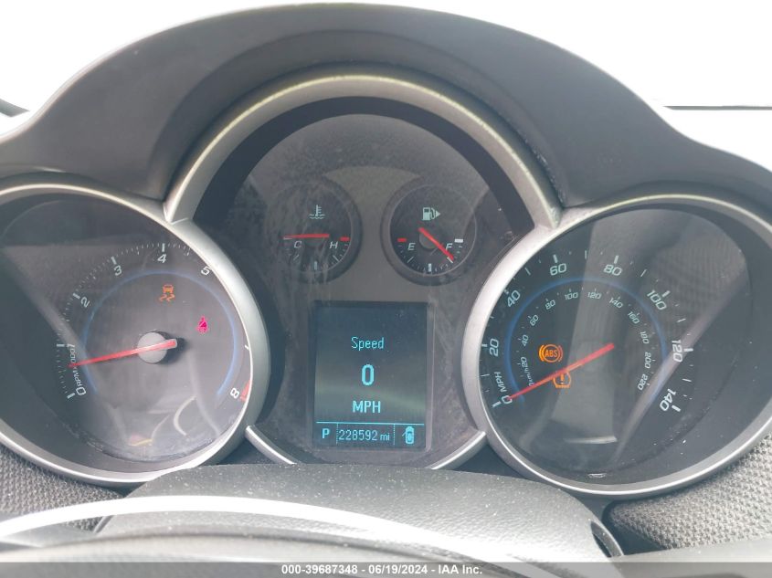 2012 Chevrolet Cruze Lt VIN: 1G1PF5SC9C7206262 Lot: 39687348