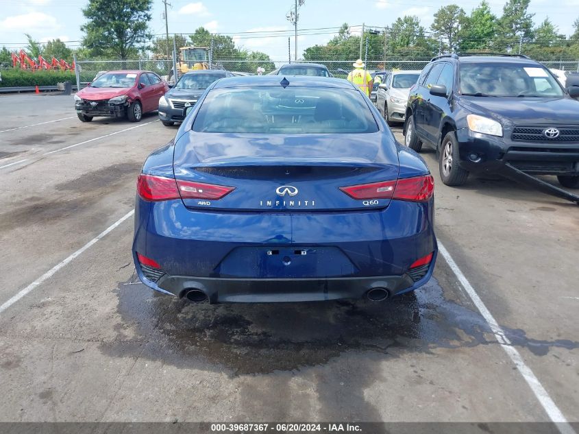 2019 Infiniti Q60 3.0T Luxe VIN: JN1EV7ELXKM290796 Lot: 39687367