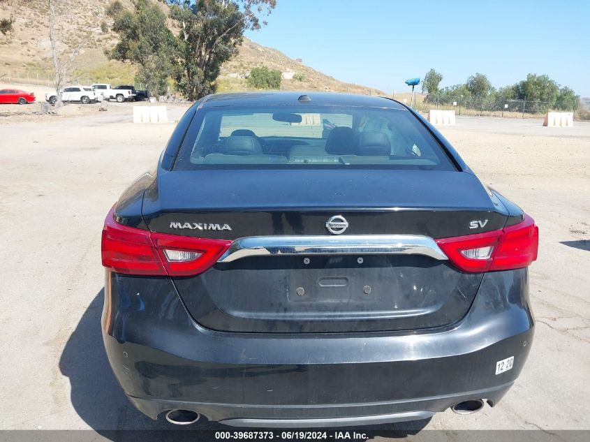 2018 Nissan Maxima 3.5 Sv VIN: 1N4AA6APXJC361354 Lot: 39687373
